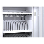 Chariot de recharge mobile en acier blanc pour 35 tablettes/ordinateurs portables