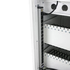 Chariot de recharge mobile en acier blanc pour 35 tablettes/ordinateurs portables