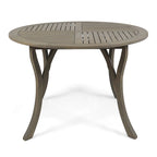 Ensemble de salle à manger Albury 5 pièces en bois d'acacia et osier par Christopher Knight Home - N/A