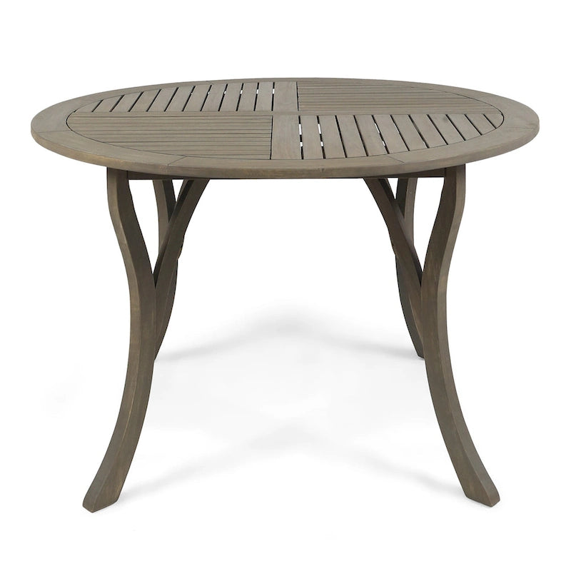 Ensemble de salle à manger Albury 5 pièces en bois d'acacia et osier par Christopher Knight Home - N/A