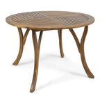 Ensemble de salle à manger Baldwin 5 pièces en bois d'acacia et osier par Christopher Knight Home