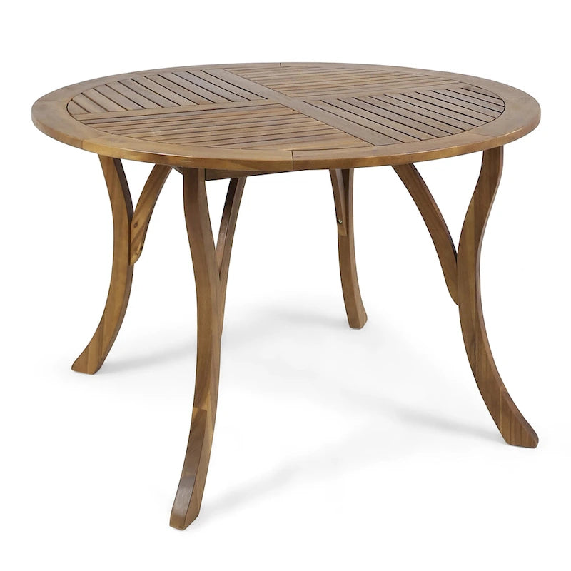 Ensemble de salle à manger Baldwin 5 pièces en bois d'acacia et osier par Christopher Knight Home