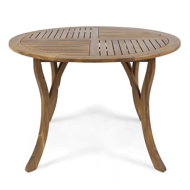 Ensemble de salle à manger Baldwin 5 pièces en bois d'acacia et osier par Christopher Knight Home