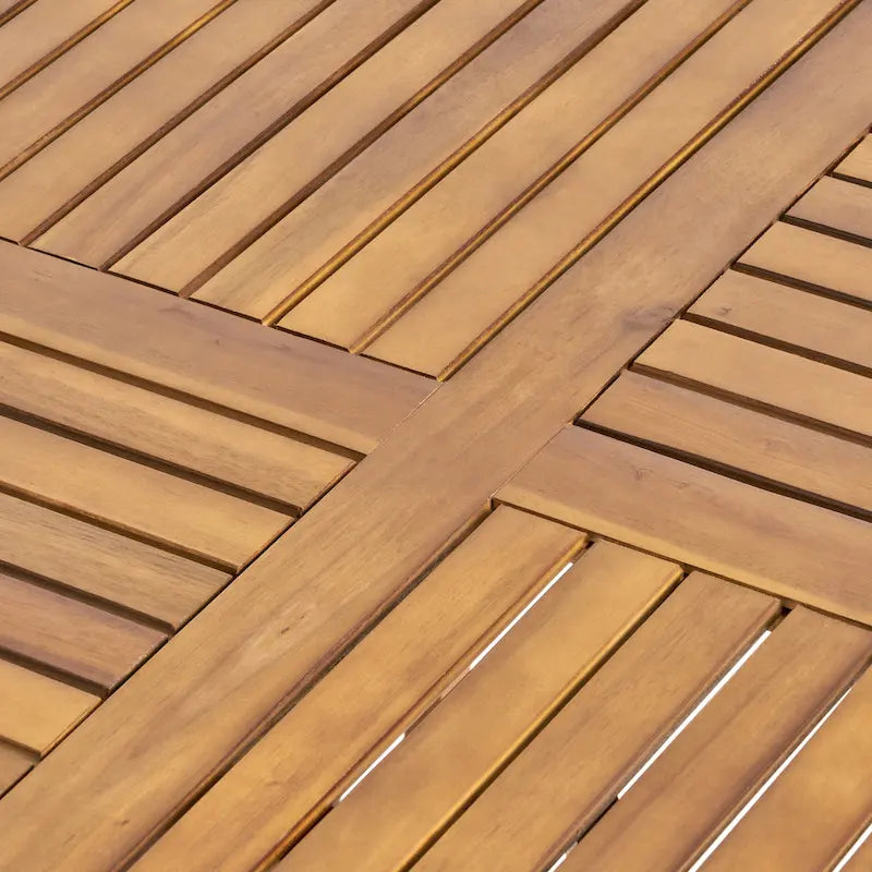 Ensemble de salle à manger Baldwin 5 pièces en bois d'acacia et osier par Christopher Knight Home