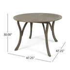 Ensemble de salle à manger Baldwin 5 pièces en bois d'acacia et osier par Christopher Knight Home
