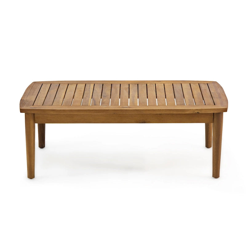 Ensemble de conversation d'extérieur 4 places en bois d'acacia Willowbrook par Christopher Knight Home