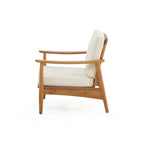 Ensemble de conversation d'extérieur 4 places en bois d'acacia Willowbrook par Christopher Knight Home