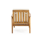 Ensemble de conversation d'extérieur 4 places en bois d'acacia Willowbrook par Christopher Knight Home
