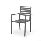 Ensemble de salle à manger d'extérieur moderne 6 places en aluminium Pabara avec table extensible par Christopher Knight Home