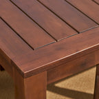 Ensemble de salle à manger 7 pièces en bois d'acacia rustique d'extérieur Magnolia par Christopher Knight Home