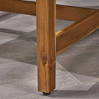 Ensemble de conversation extérieur 5 pièces Hampton Wicker/bois d'acacia par Christopher Knight Home