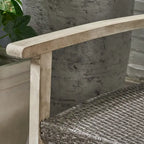 Ensemble de conversation extérieur 5 pièces Hampton Wicker/bois d'acacia par Christopher Knight Home