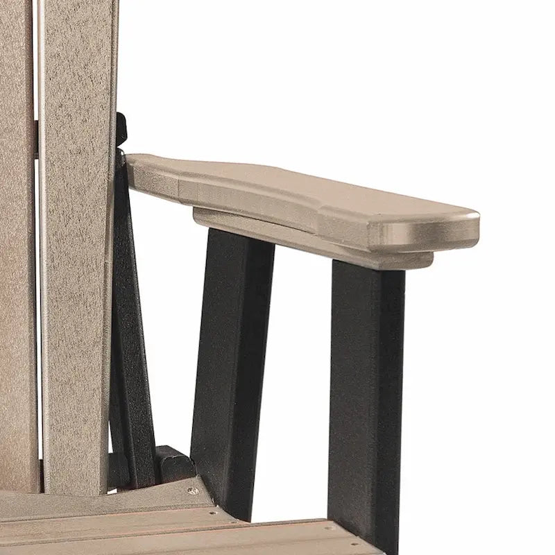 Planeur double de la gamme OS Home and Office Model avec table centrale, coloris Weatherwood avec base noire