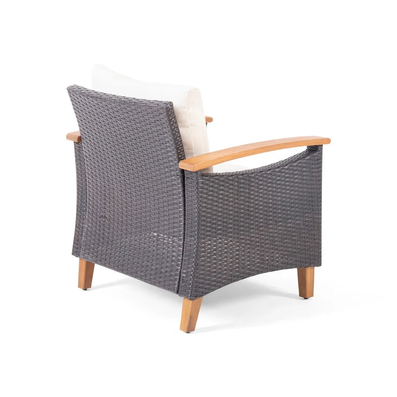 Ensemble de conversation à table basse 4 places Isla Outdoor par Christopher Knight Home