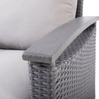 Ensemble de conversation à table basse 4 places Isla Outdoor par Christopher Knight Home