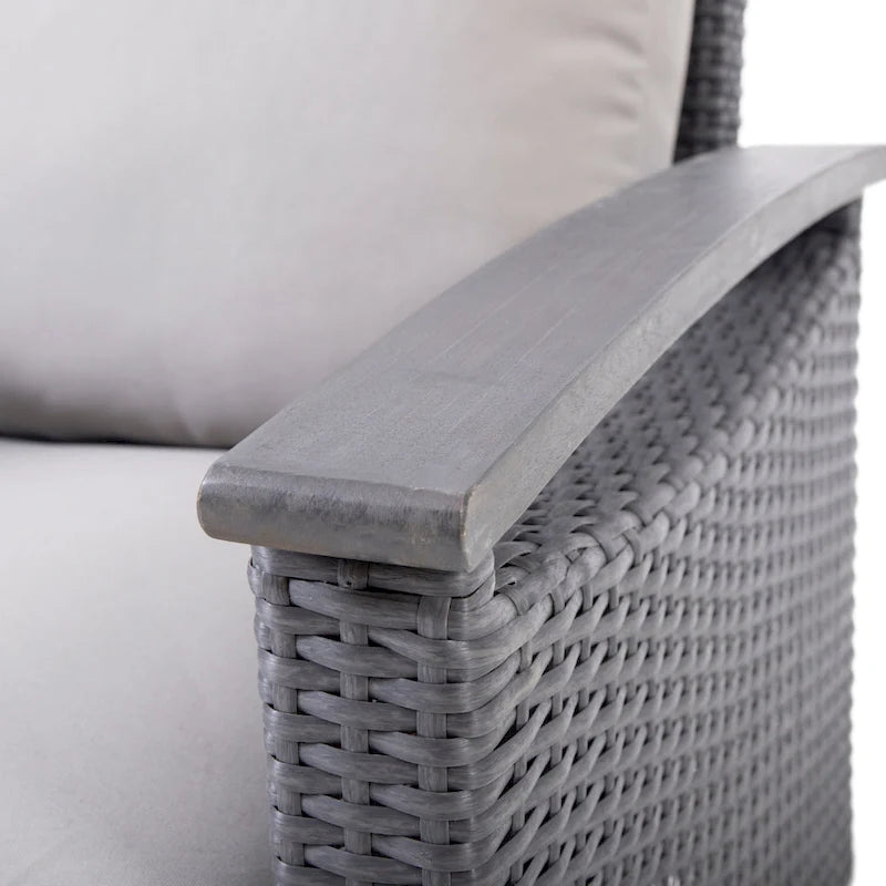Ensemble de conversation à table basse 4 places Isla Outdoor par Christopher Knight Home