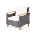 Ensemble de conversation à table basse 4 places Isla Outdoor par Christopher Knight Home