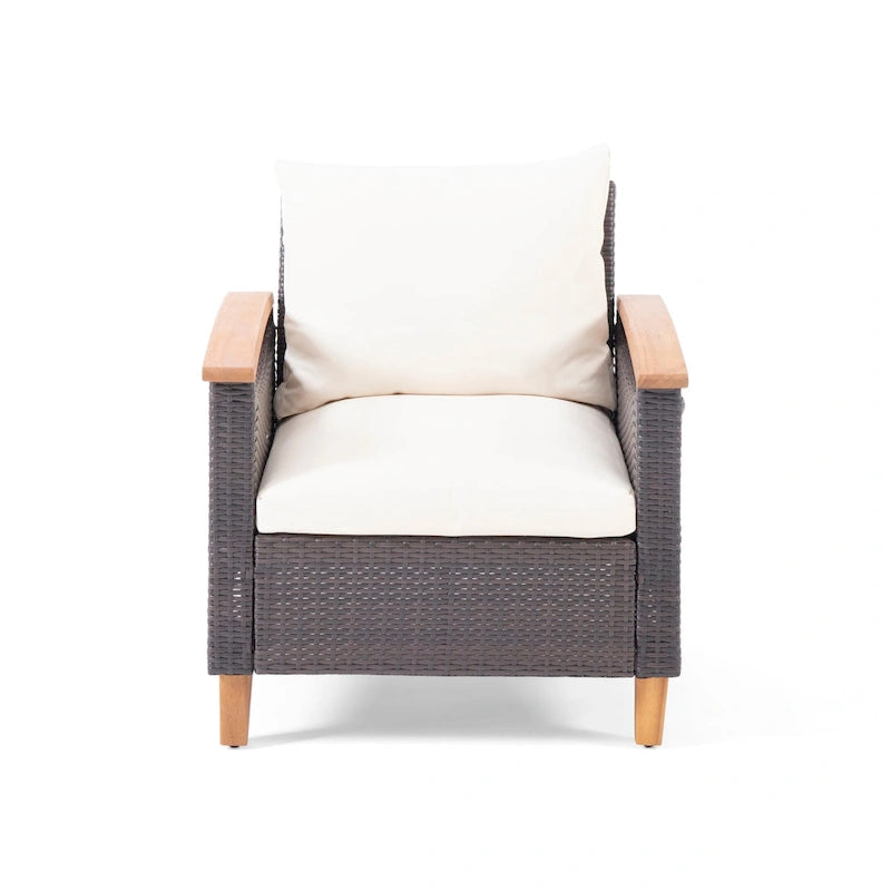 Ensemble de conversation à table basse 4 places Isla Outdoor par Christopher Knight Home