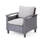 Ensemble de conversation à table basse 4 places Isla Outdoor par Christopher Knight Home