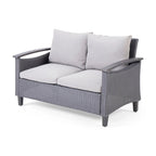 Ensemble de conversation à table basse 4 places Isla Outdoor par Christopher Knight Home