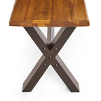 Ensemble de salle à manger d'extérieur 3 pièces Sanibel en bois d'acacia par Christopher Knight Home