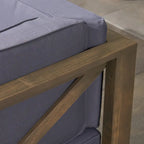 Ensemble de canapé d'angle 9 pièces en bois d'acacia Brava de Christopher Knight Home