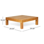 Ensemble de canapé d'angle 9 pièces en bois d'acacia Brava de Christopher Knight Home
