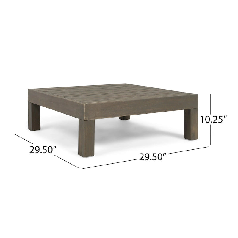 Ensemble de canapé d'angle 9 pièces en bois d'acacia Brava de Christopher Knight Home
