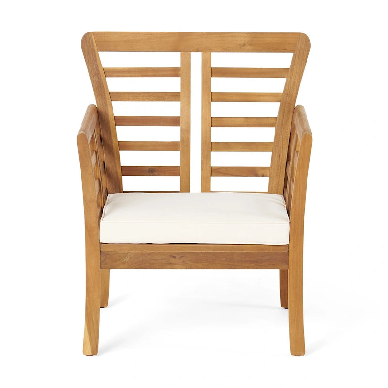 Ensemble de conversation 8 places en bois d'acacia Caydon de Christopher Knight Home