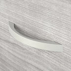 Classeur mobile Noyer Hickory/Gris/Blanc avec 2 tiroirs verrouillables et roulettes doubles