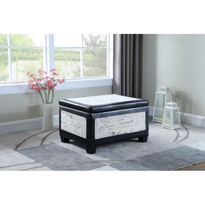 Poufs de rangement à pieds en bois, motif écossais beige/gris/bleu/marron, ensemble de 3 pièces