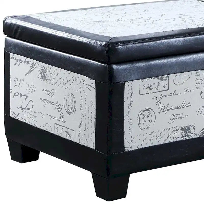 Poufs de rangement à pieds en bois, motif écossais beige/gris/bleu/marron, ensemble de 3 pièces