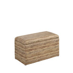 Poufs de rangement à pieds en bois, motif écossais beige/gris/bleu/marron, ensemble de 3 pièces