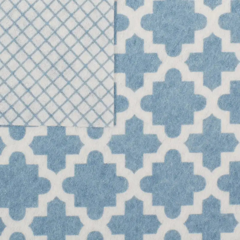 Ensemble de 2 doublures de tiroir/étagère multi-motifs – Treillis, Chevrons et Feuilles abstraites