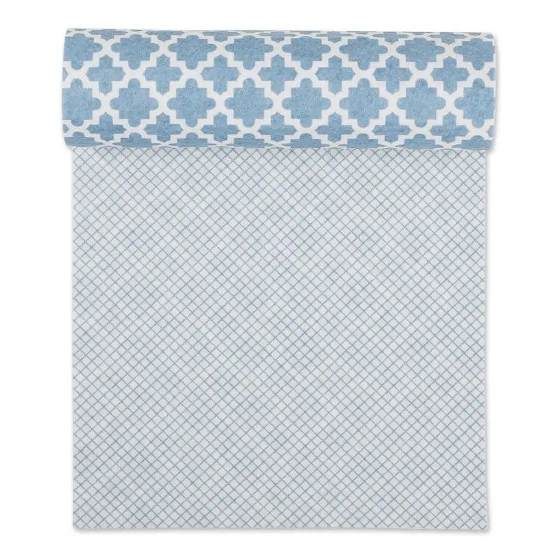 Ensemble de 2 doublures de tiroir/étagère multi-motifs – Treillis, Chevrons et Feuilles abstraites