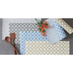 Ensemble de 2 doublures de tiroir/étagère multi-motifs – Treillis, Chevrons et Feuilles abstraites