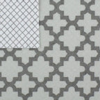 Ensemble de 2 doublures de tiroir/étagère multi-motifs – Treillis, Chevrons et Feuilles abstraites