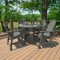 Hamilton 5-Piece Outdoor Counter Height Dining Set - 48 Round Table