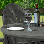 Ensemble repas de jardin 5 pièces Hamilton, hauteur comptoir - Table ronde de 48 po