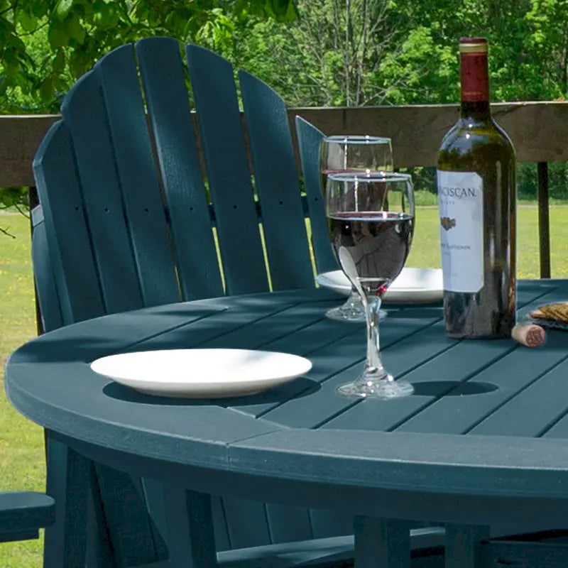 Ensemble repas de jardin 5 pièces Hamilton, hauteur comptoir - Table ronde de 48 po