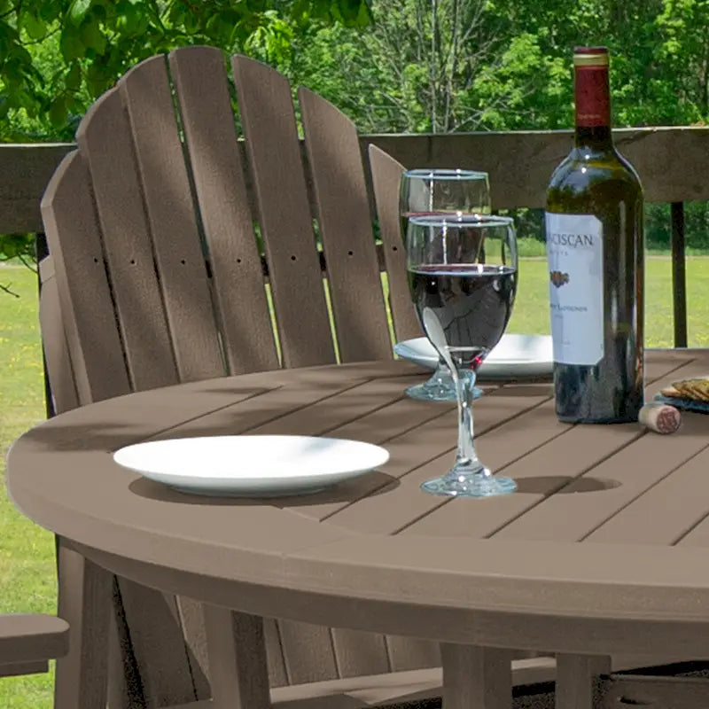 Ensemble repas de jardin 5 pièces Hamilton, hauteur comptoir - Table ronde de 48 po