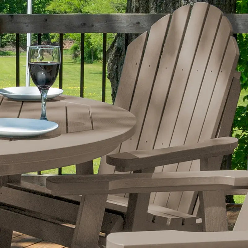 Ensemble repas de jardin 5 pièces Hamilton, hauteur comptoir - Table ronde de 48 po