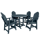 Ensemble repas de jardin 5 pièces Hamilton, hauteur comptoir - Table ronde de 48 po