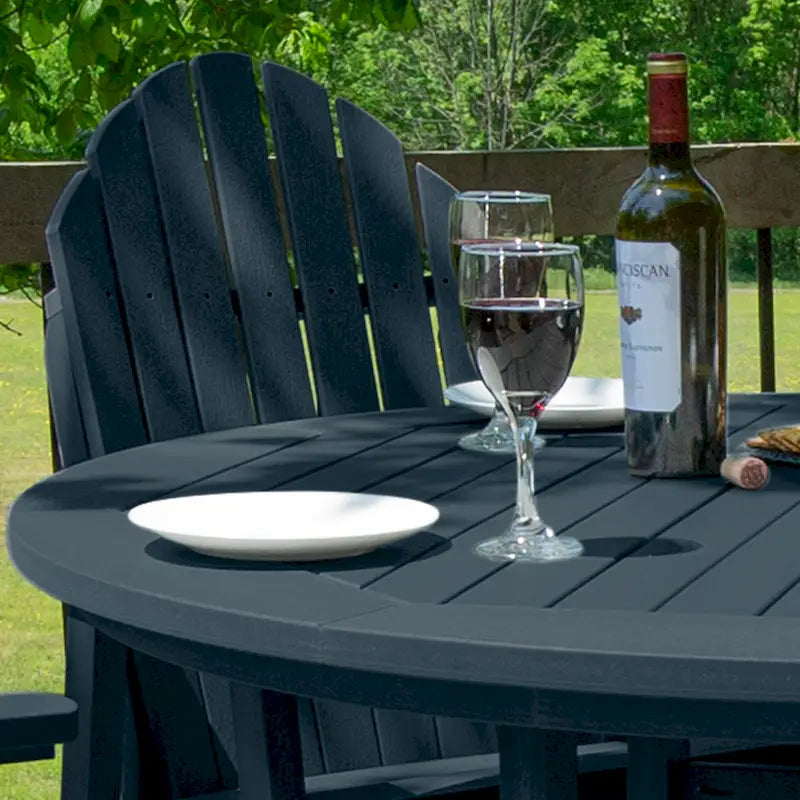 Ensemble repas de jardin 5 pièces Hamilton, hauteur comptoir - Table ronde de 48 po