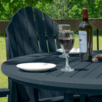 Ensemble repas de jardin 5 pièces Hamilton, hauteur comptoir - Table ronde de 48 po