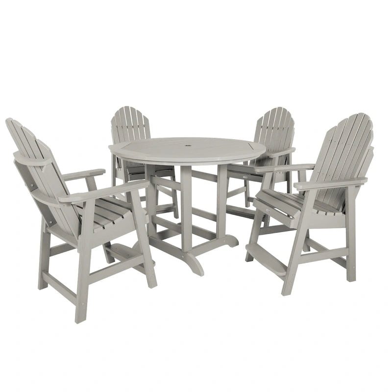 Ensemble repas de jardin 5 pièces Hamilton, hauteur comptoir - Table ronde de 48 po