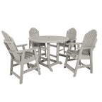 Ensemble repas de jardin 5 pièces Hamilton, hauteur comptoir - Table ronde de 48 po