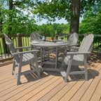 Ensemble repas de jardin 5 pièces Hamilton, hauteur comptoir - Table ronde de 48 po