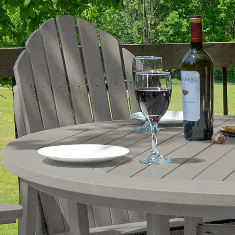 Ensemble repas de jardin 5 pièces Hamilton, hauteur comptoir - Table ronde de 48 po