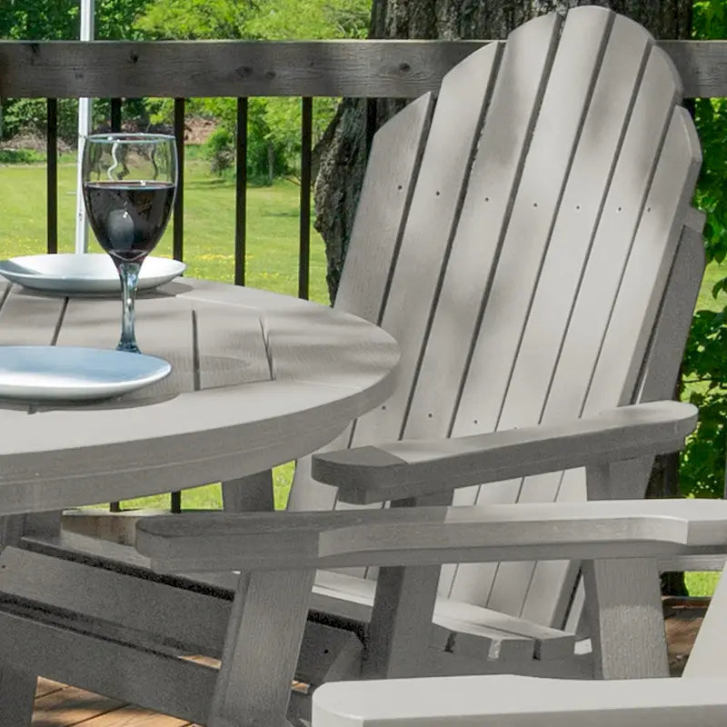 Ensemble repas de jardin 5 pièces Hamilton, hauteur comptoir - Table ronde de 48 po